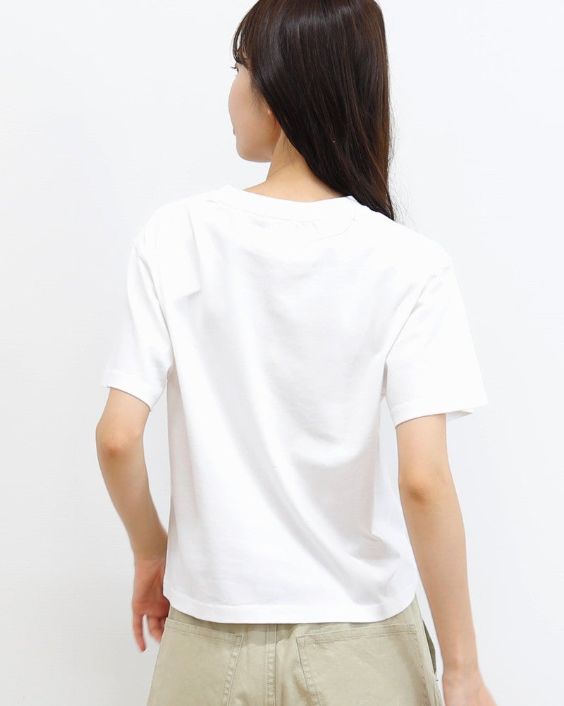 ［ON SEVEN DAYS］ショート波模様プリントTシャツ