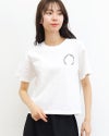［ON SEVEN DAYS］ショートサークル刺繍Tシャツ
