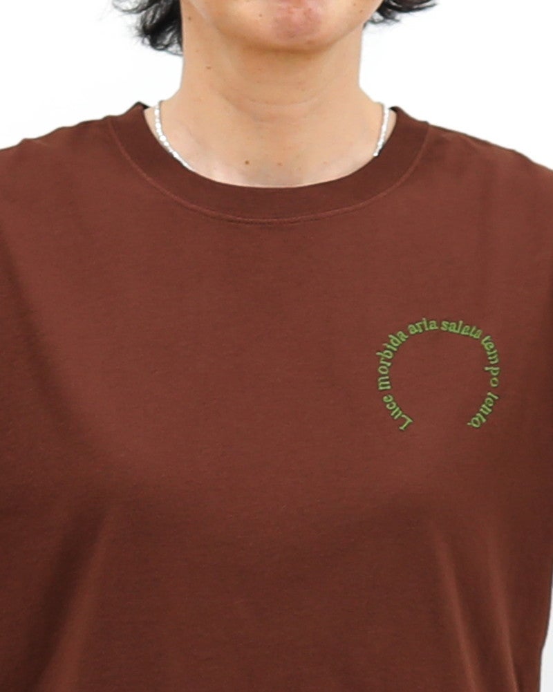 ［ON SEVEN DAYS］ショートサークル刺繍Tシャツ