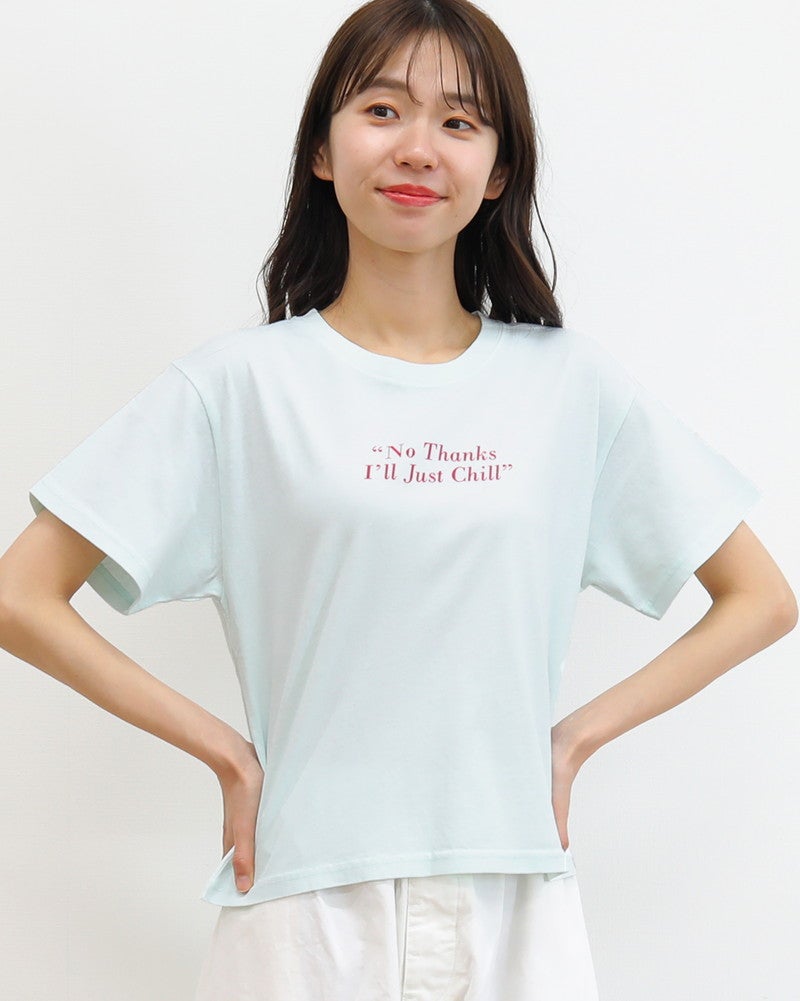 ［ON SEVEN DAYS］ショートロゴプリントTシャツ