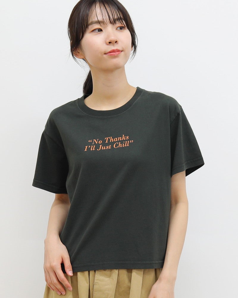 ［ON SEVEN DAYS］ショートロゴプリントTシャツ