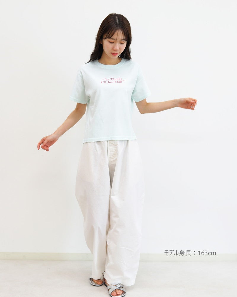 ［ON SEVEN DAYS］ショートロゴプリントTシャツ