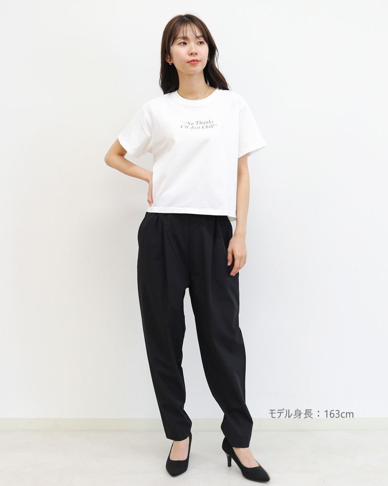 ［ON SEVEN DAYS］ショートロゴプリントTシャツ