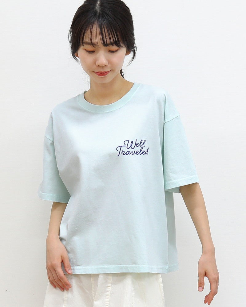 ［ON SEVEN DAYS］ワイド刺繍Tシャツ