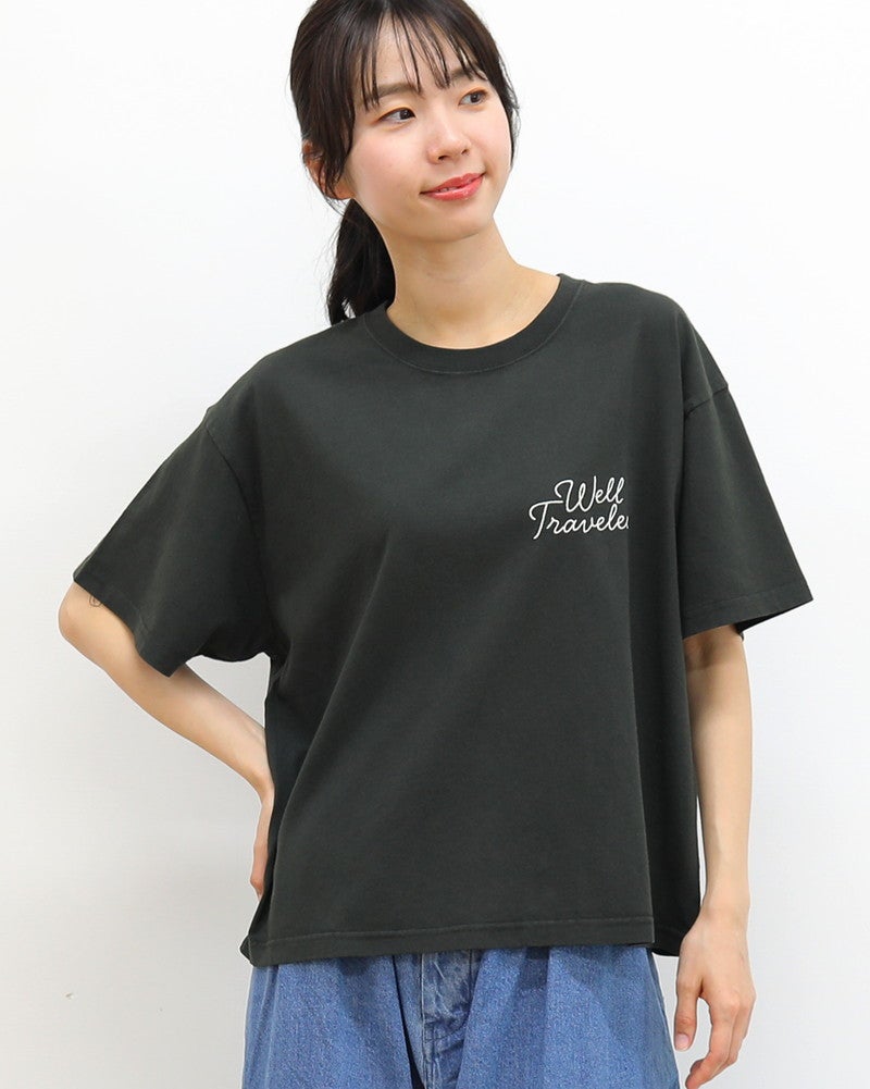 ［ON SEVEN DAYS］ワイド刺繍Tシャツ