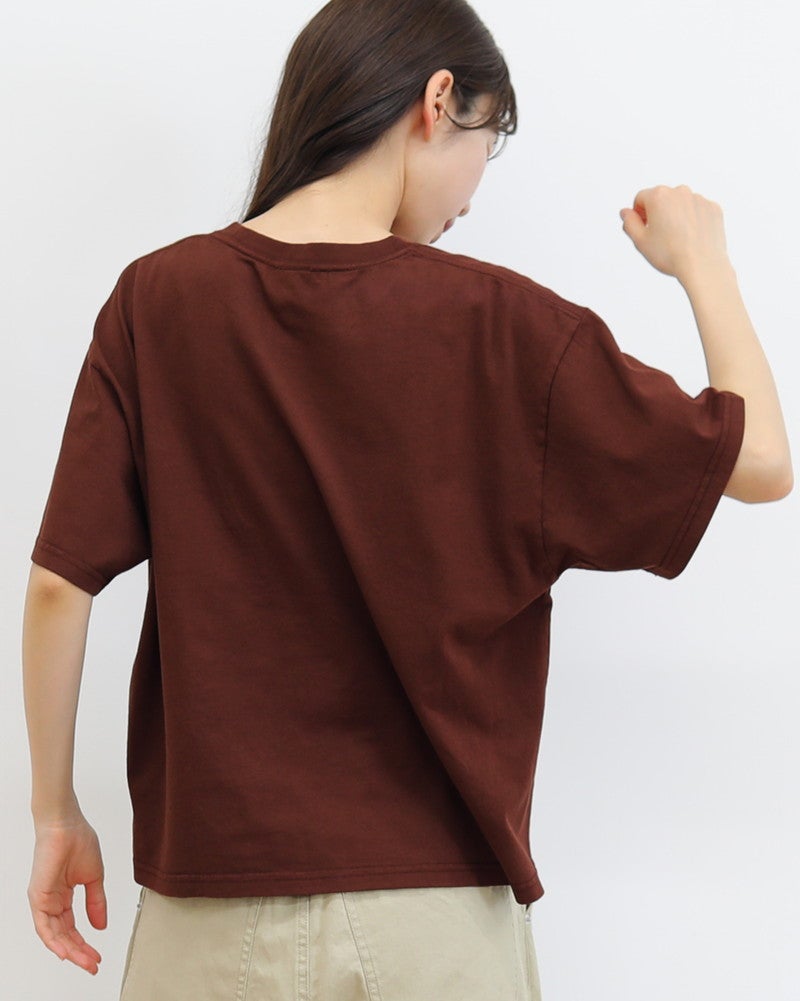 ［ON SEVEN DAYS］ワイド刺繍Tシャツ