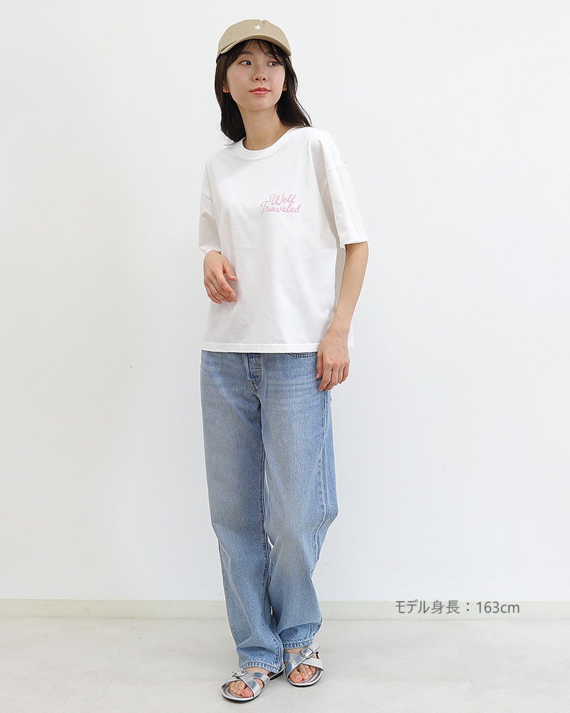 ON SEVEN DAYS］ワイド刺繍Tシャツ／オンセブンデイズオリジナル