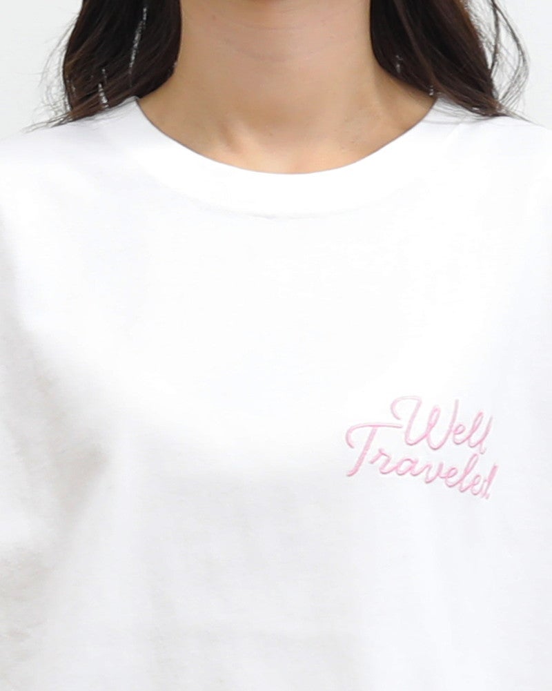 ［ON SEVEN DAYS］ワイド刺繍Tシャツ