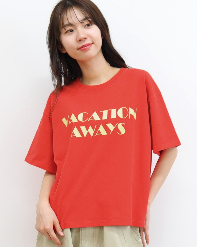 ON SEVEN DAYS］ワイドロゴプリントTシャツ／オンセブンデイズ