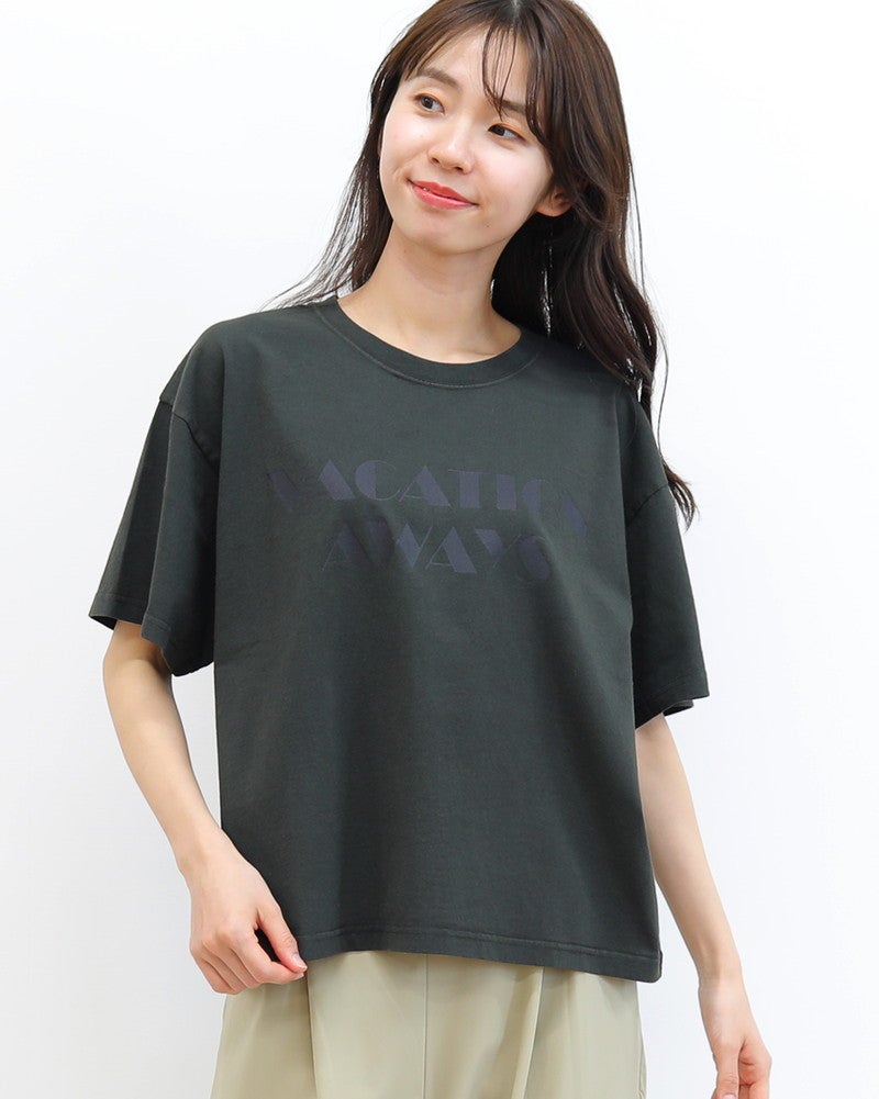 ON SEVEN DAYS］ワイドロゴプリントTシャツ／オンセブンデイズ