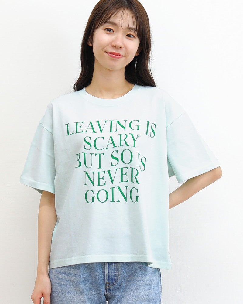 ［ON SEVEN DAYS］ワイド波ロゴプリントTシャツ