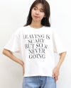 ［ON SEVEN DAYS］ワイド波ロゴプリントTシャツ