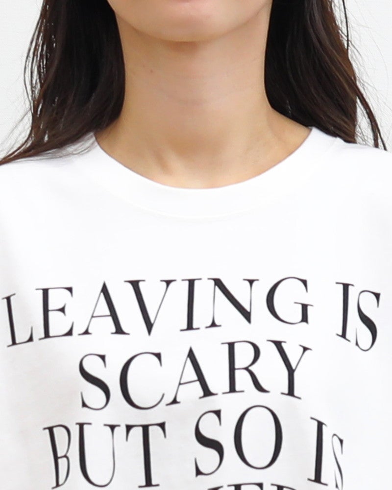 ［ON SEVEN DAYS］ワイド波ロゴプリントTシャツ