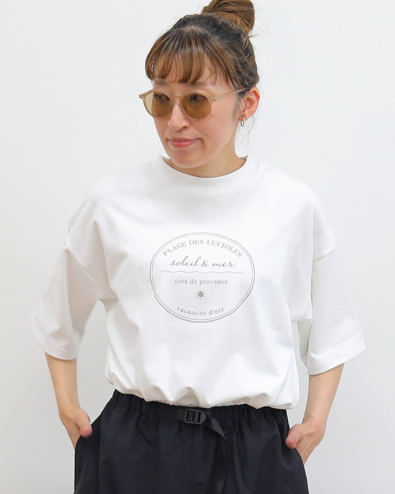 ［ON SEVEN DAYS］サークルプリントTシャツ