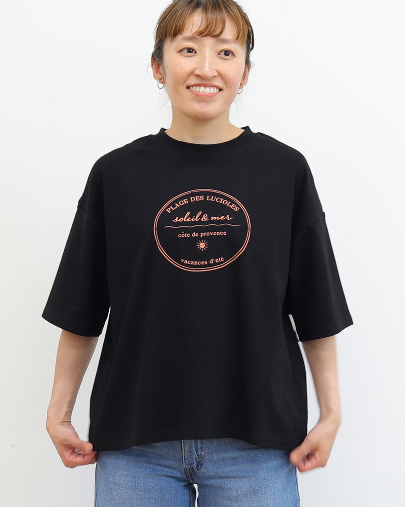 ［ON SEVEN DAYS］サークルプリントTシャツ