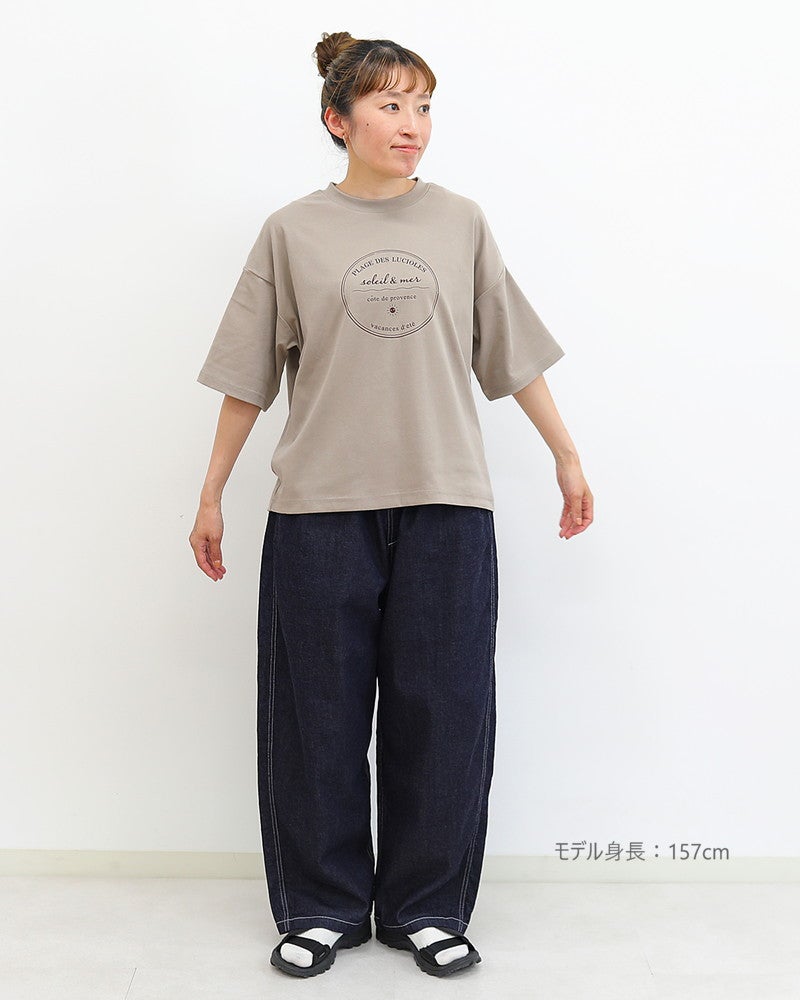 ［ON SEVEN DAYS］サークルプリントTシャツ