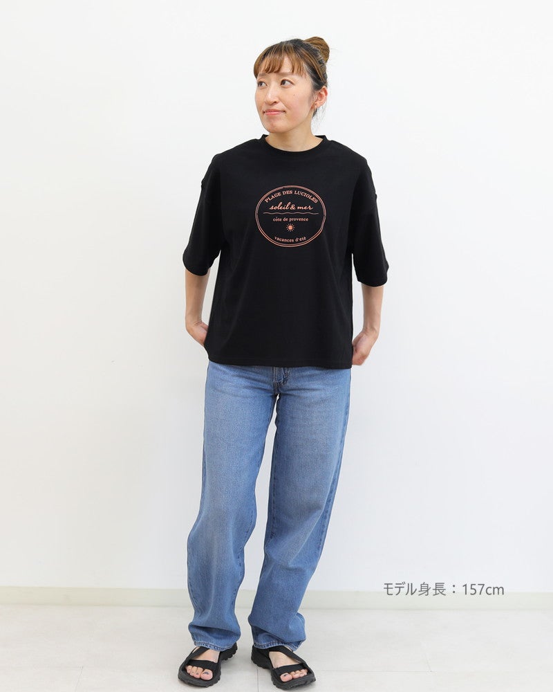 ［ON SEVEN DAYS］サークルプリントTシャツ