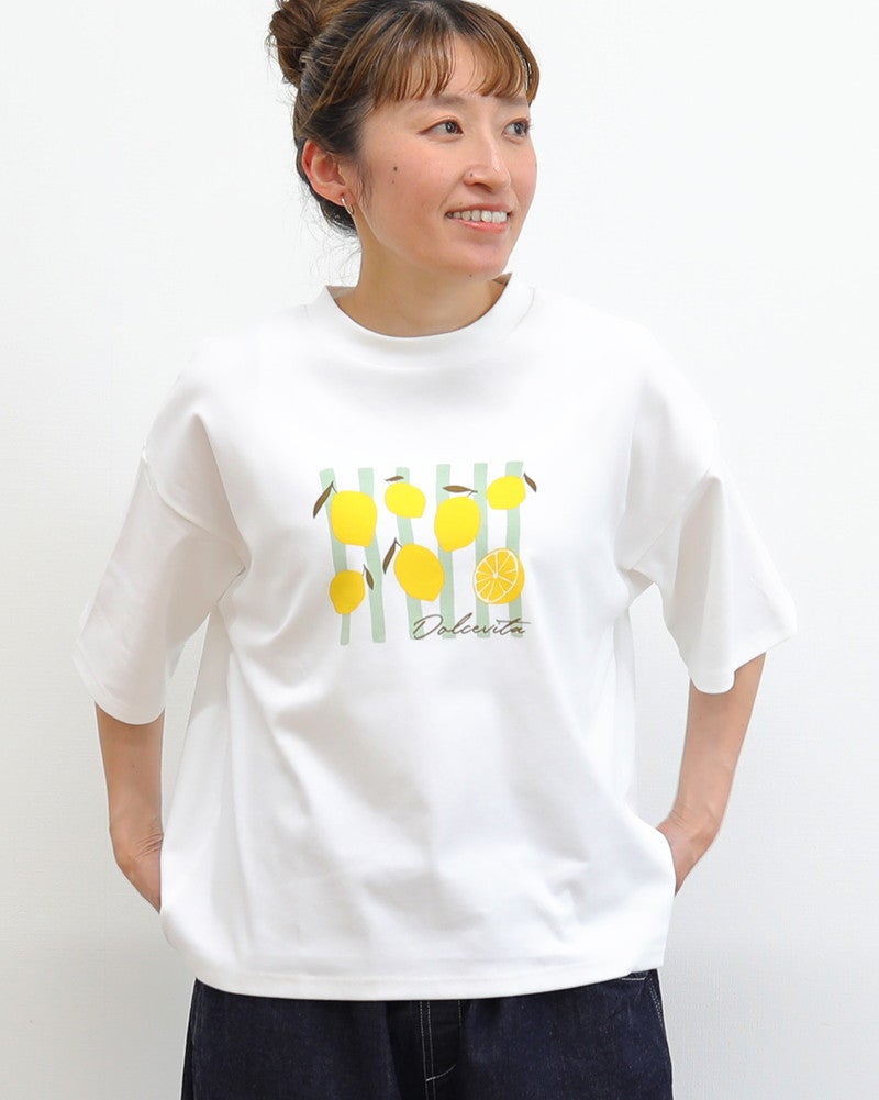 ［ON SEVEN DAYS］レモンプリントTシャツ