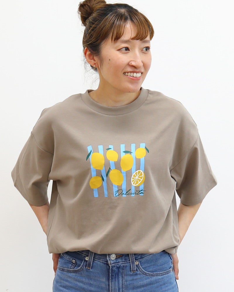 ON SEVEN DAYS］レモンプリントTシャツ／オンセブンデイズオリジナル