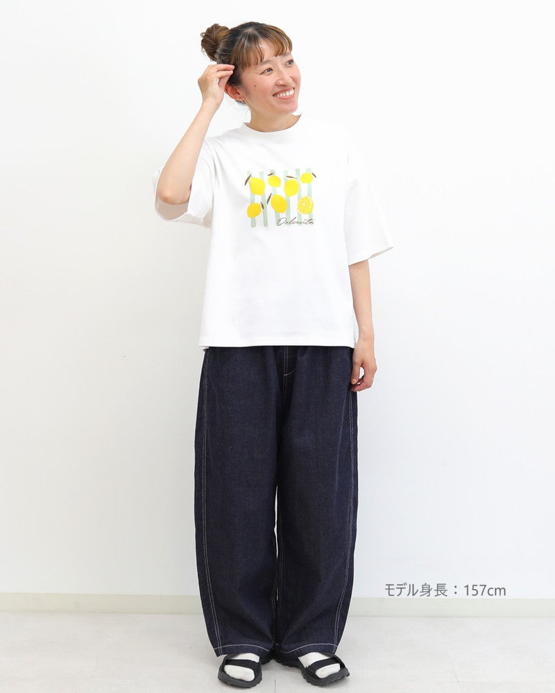 ［ON SEVEN DAYS］レモンプリントTシャツ