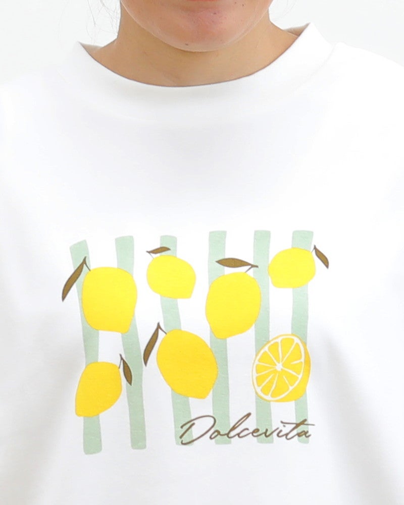 ［ON SEVEN DAYS］レモンプリントTシャツ