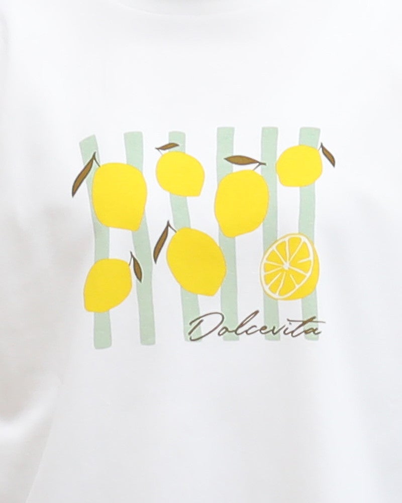 ［ON SEVEN DAYS］レモンプリントTシャツ