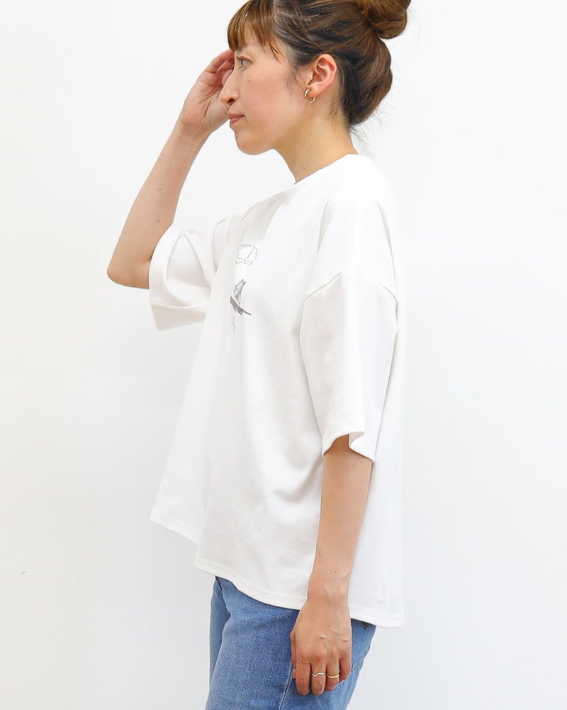 ［ON SEVEN DAYS］パラソルプリントTシャツ