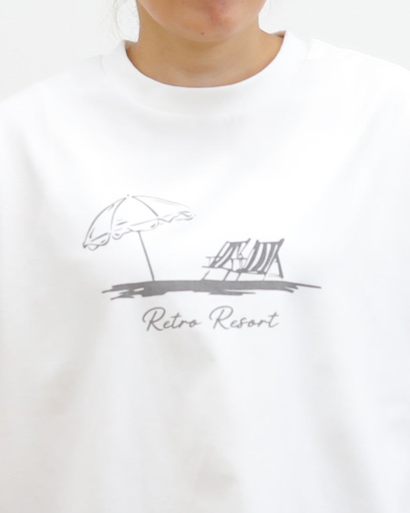 ［ON SEVEN DAYS］パラソルプリントTシャツ