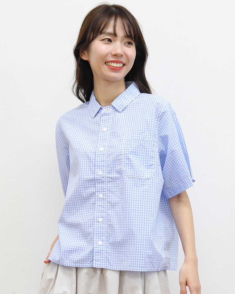 ［FURALI］スクエア半袖シャツ〈一部WEB限定カラー〉