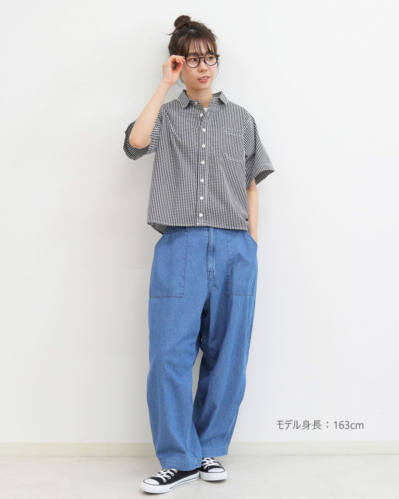 ［FURALI］スクエア半袖シャツ〈一部WEB限定カラー〉