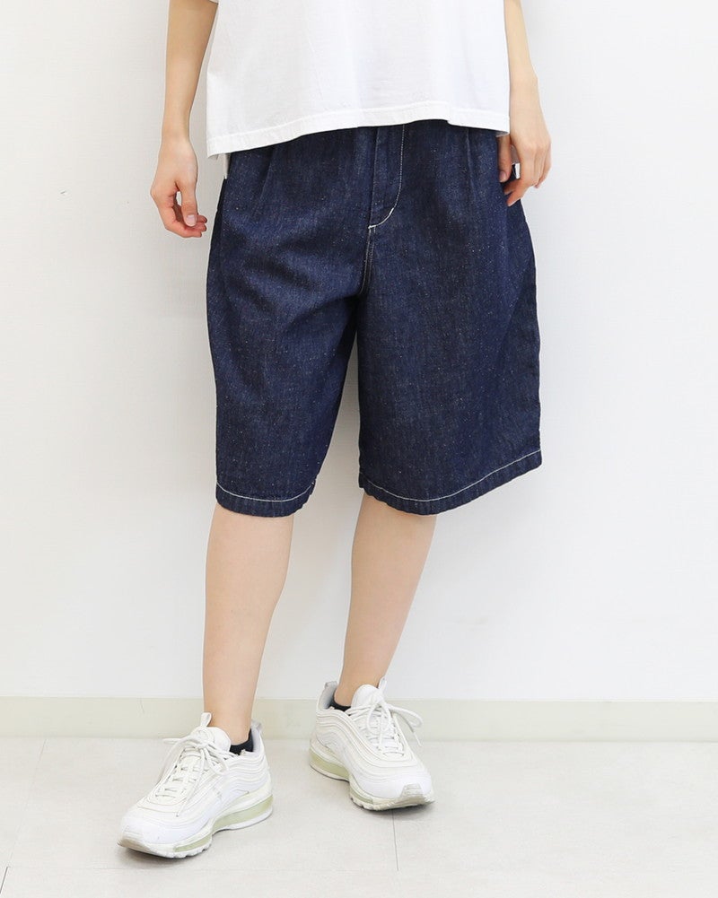 ［NATURAL LAUNDRY］7oz綿ヘンプデニムペインターハーフパンツ
