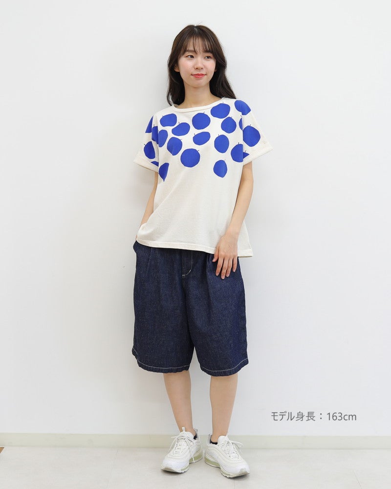 ［NATURAL LAUNDRY］7oz綿ヘンプデニムペインターハーフパンツ