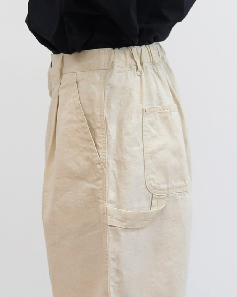 ［NATURAL LAUNDRY］7oz綿ヘンプデニムペインターハーフパンツ