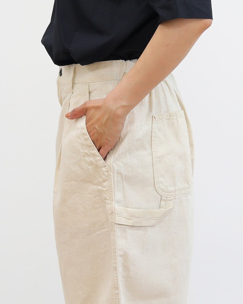 ［NATURAL LAUNDRY］7oz綿ヘンプデニムペインターハーフパンツ