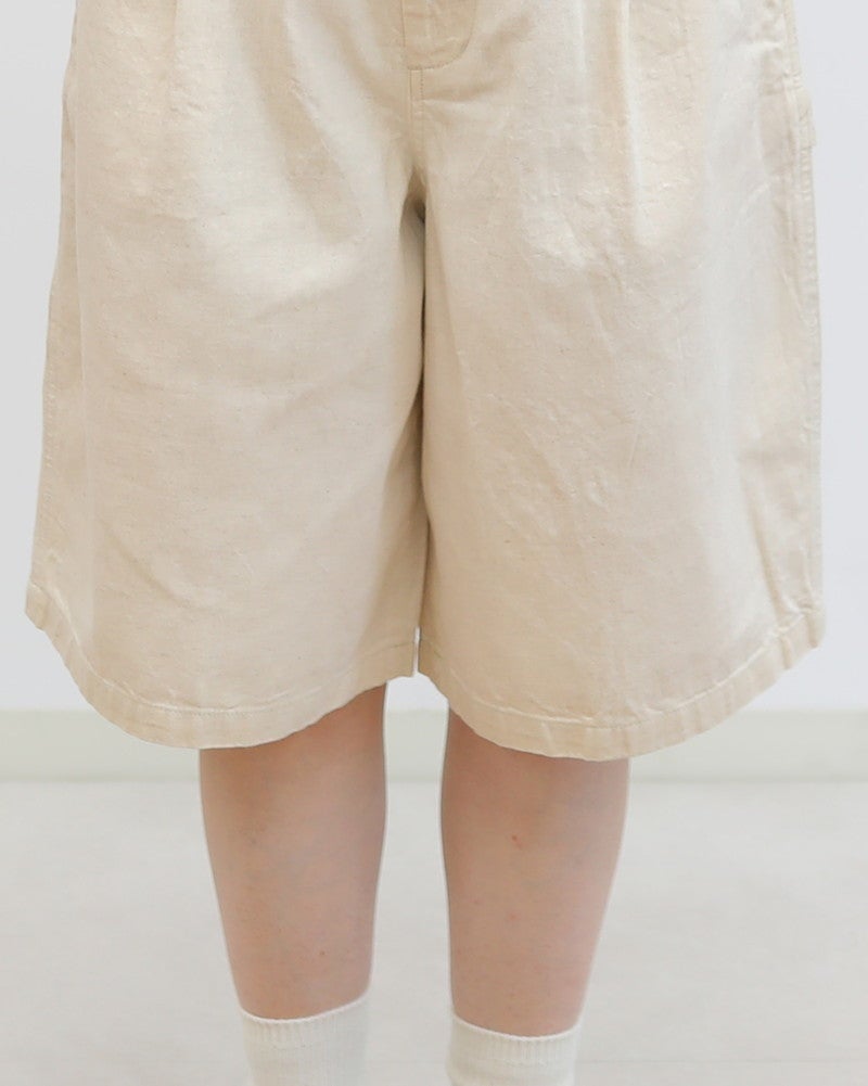 ［NATURAL LAUNDRY］7oz綿ヘンプデニムペインターハーフパンツ