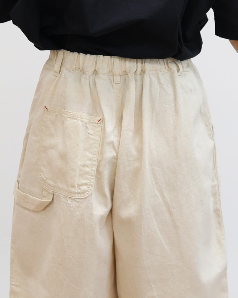 ［NATURAL LAUNDRY］7oz綿ヘンプデニムペインターハーフパンツ