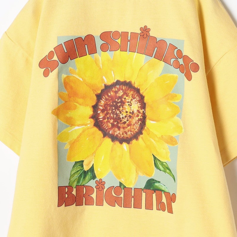 30％OFF】［p.premier］元気いっぱいひまわりグラフィックTシャツ