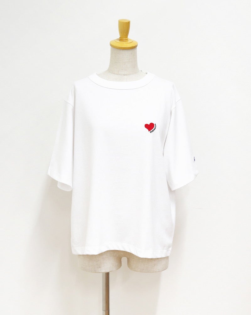 ［Champion］ショートスリーブ刺繍Tシャツ