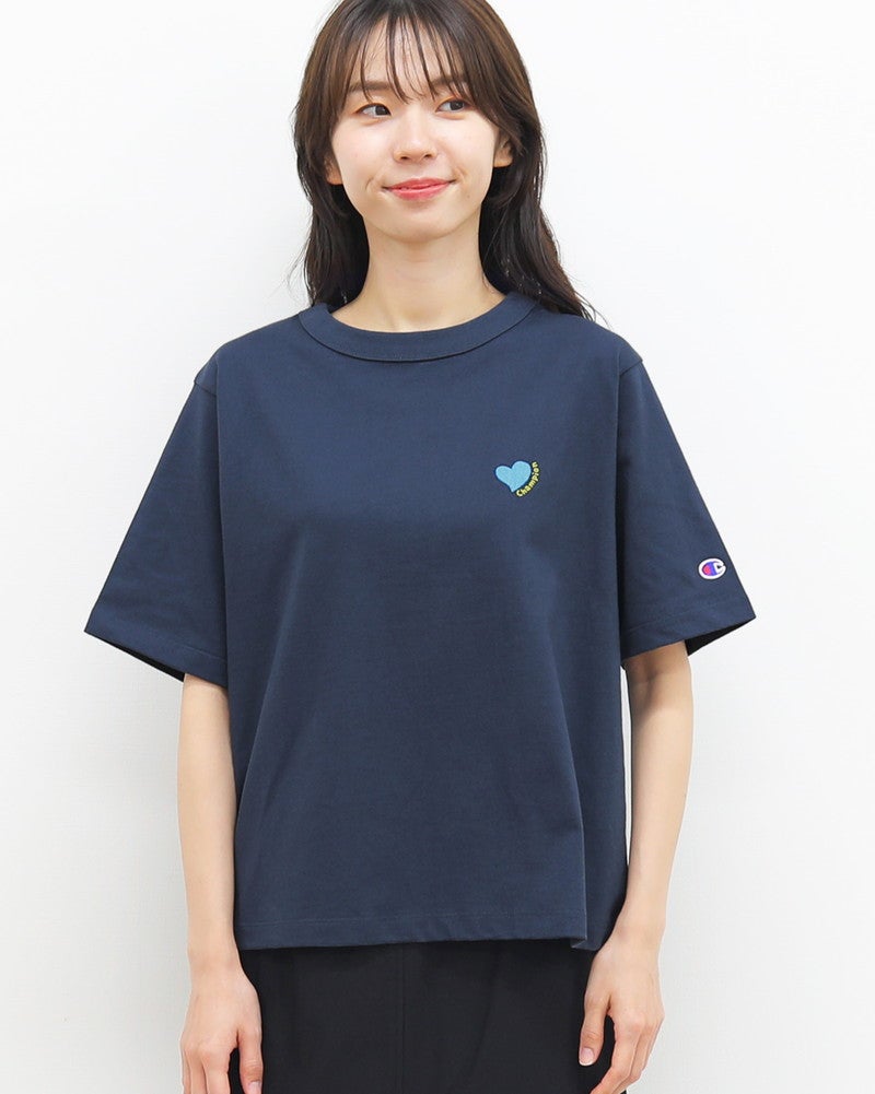 ［Champion］ショートスリーブ刺繍Tシャツ
