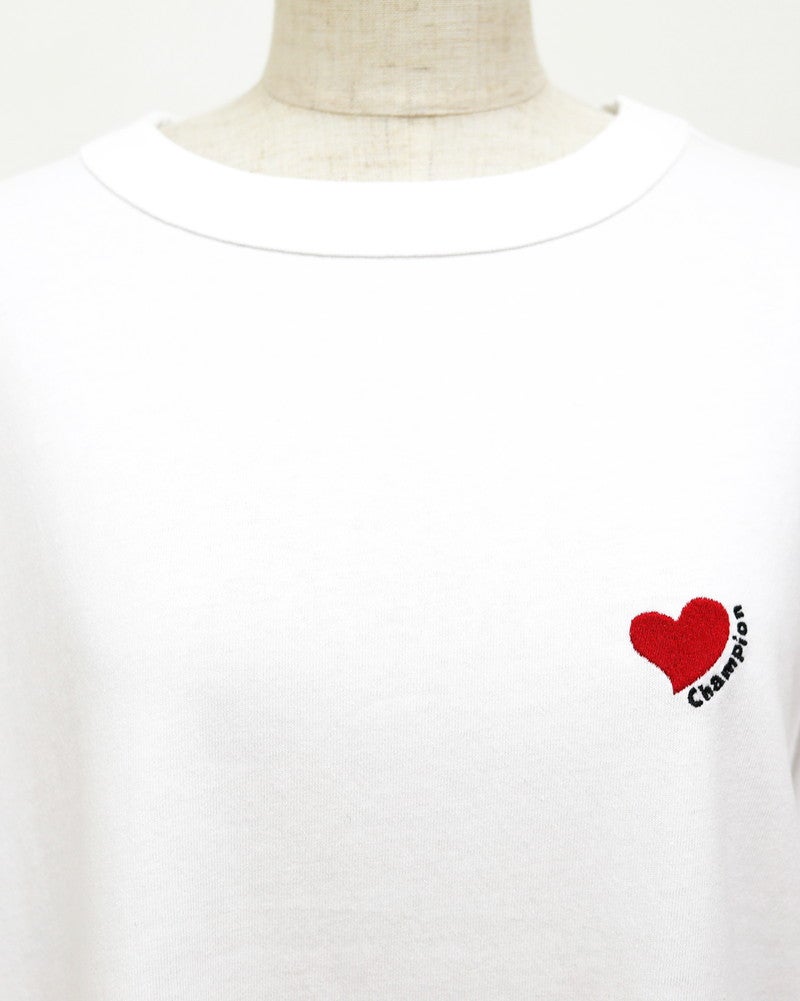 ［Champion］ショートスリーブ刺繍Tシャツ