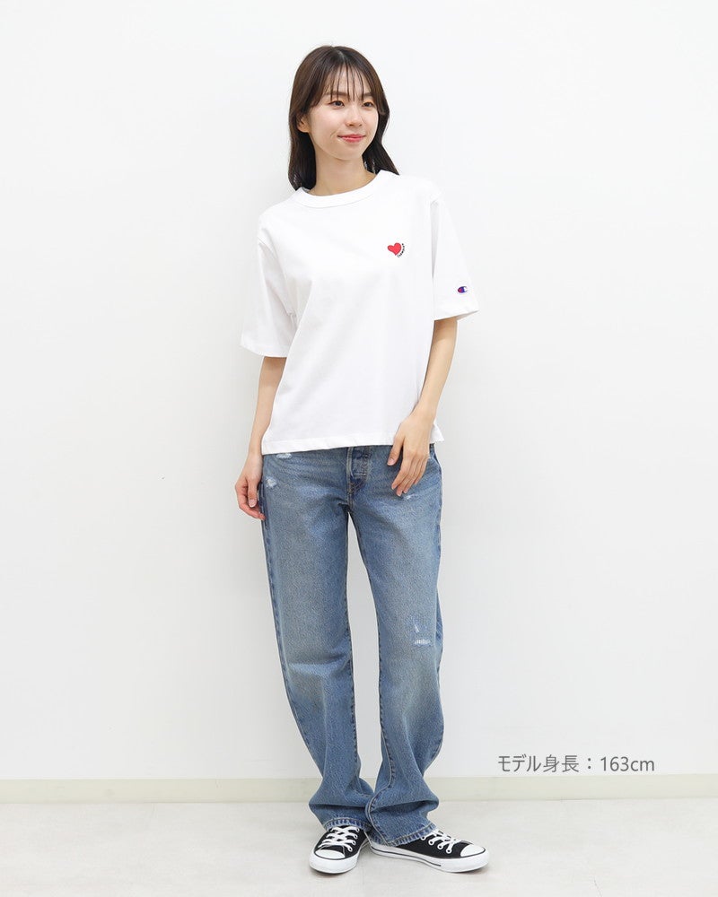 ［Champion］ショートスリーブ刺繍Tシャツ