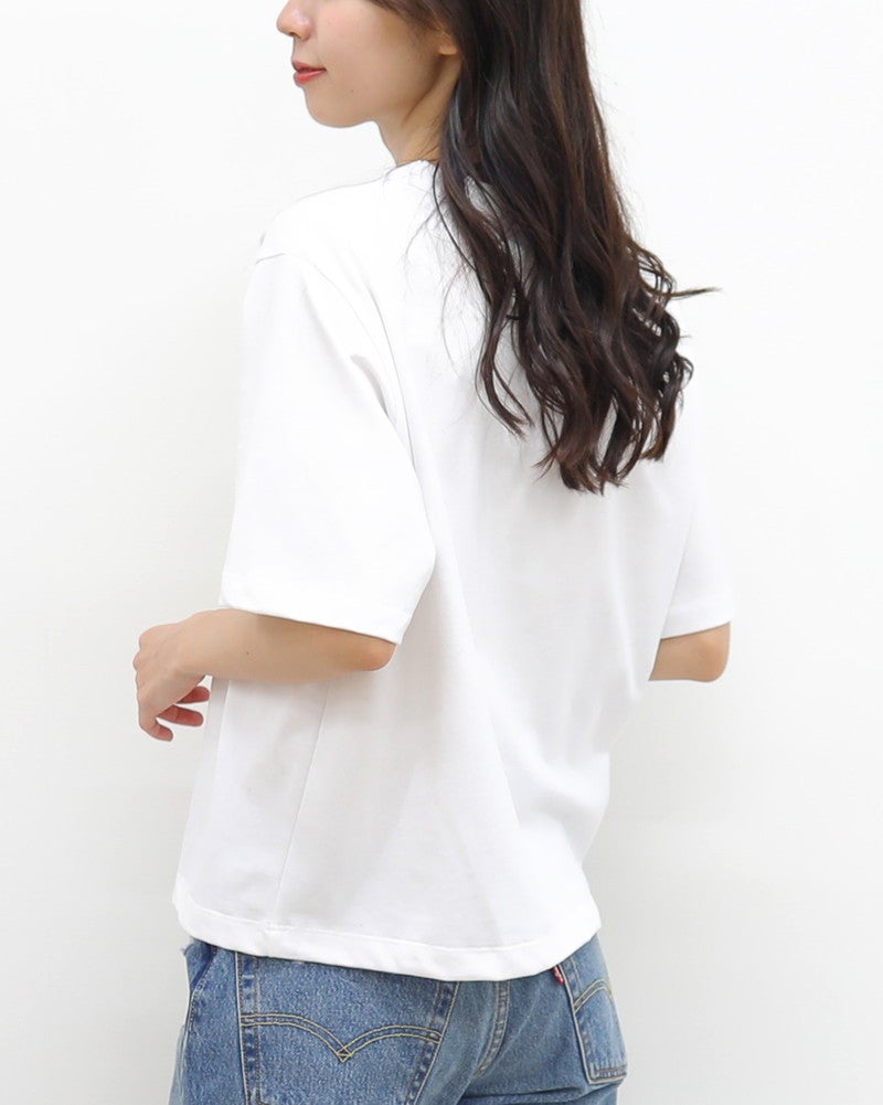 ［Champion］ショートスリーブ刺繍Tシャツ