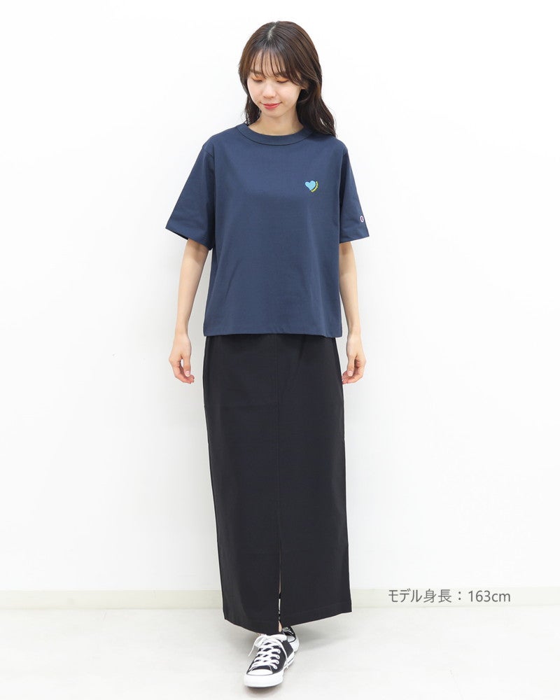 ［Champion］ショートスリーブ刺繍Tシャツ