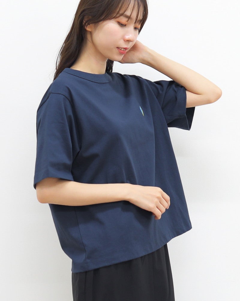 ［Champion］ショートスリーブ刺繍Tシャツ