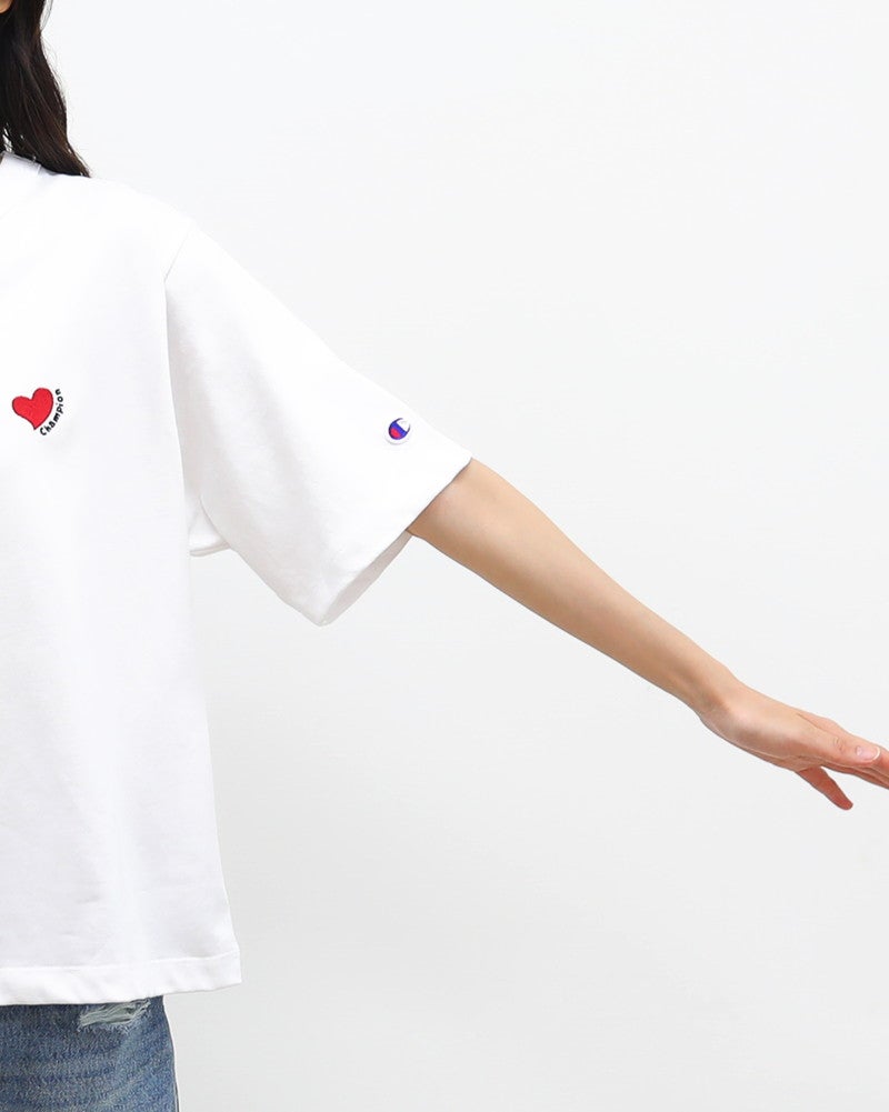 ［Champion］ショートスリーブ刺繍Tシャツ