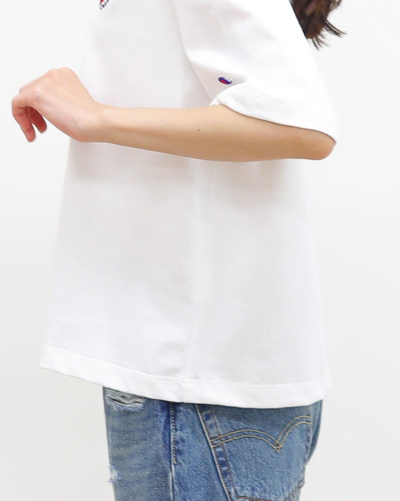 ［Champion］ショートスリーブ刺繍Tシャツ