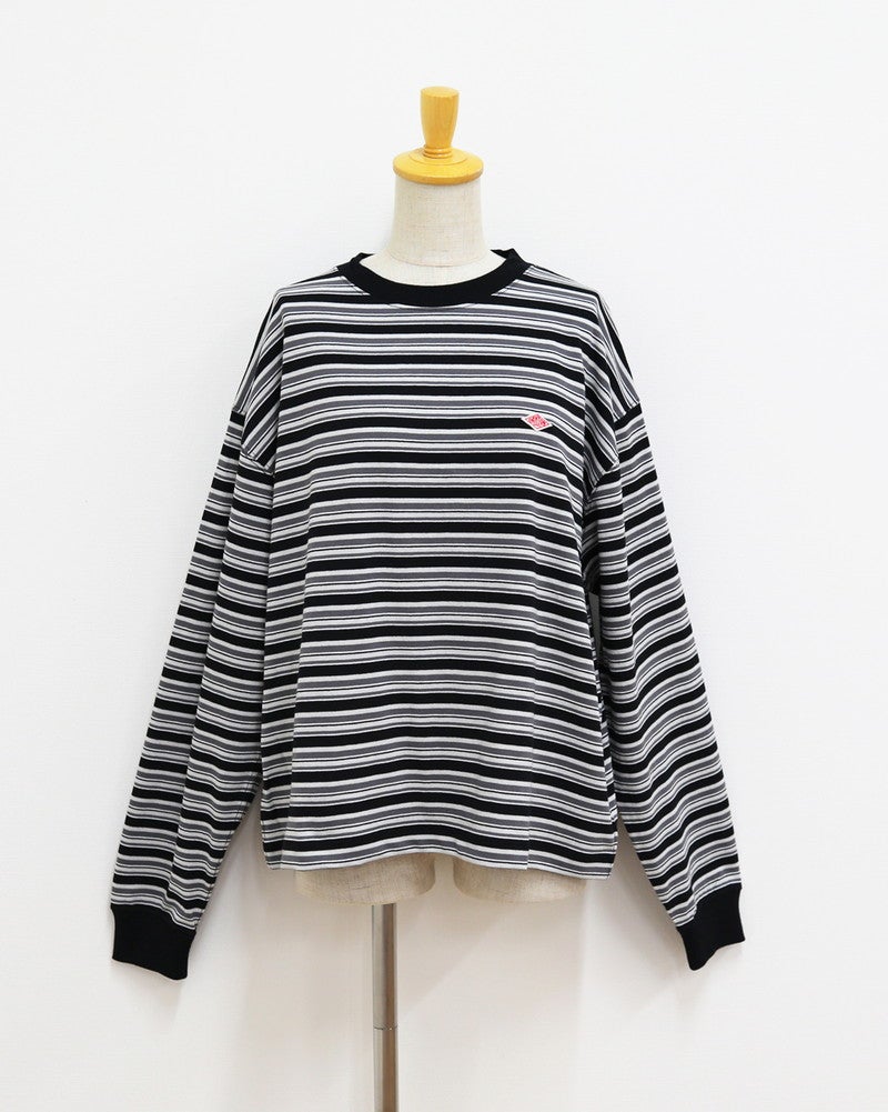 ［DANTON］マルチボーダーロングTシャツ