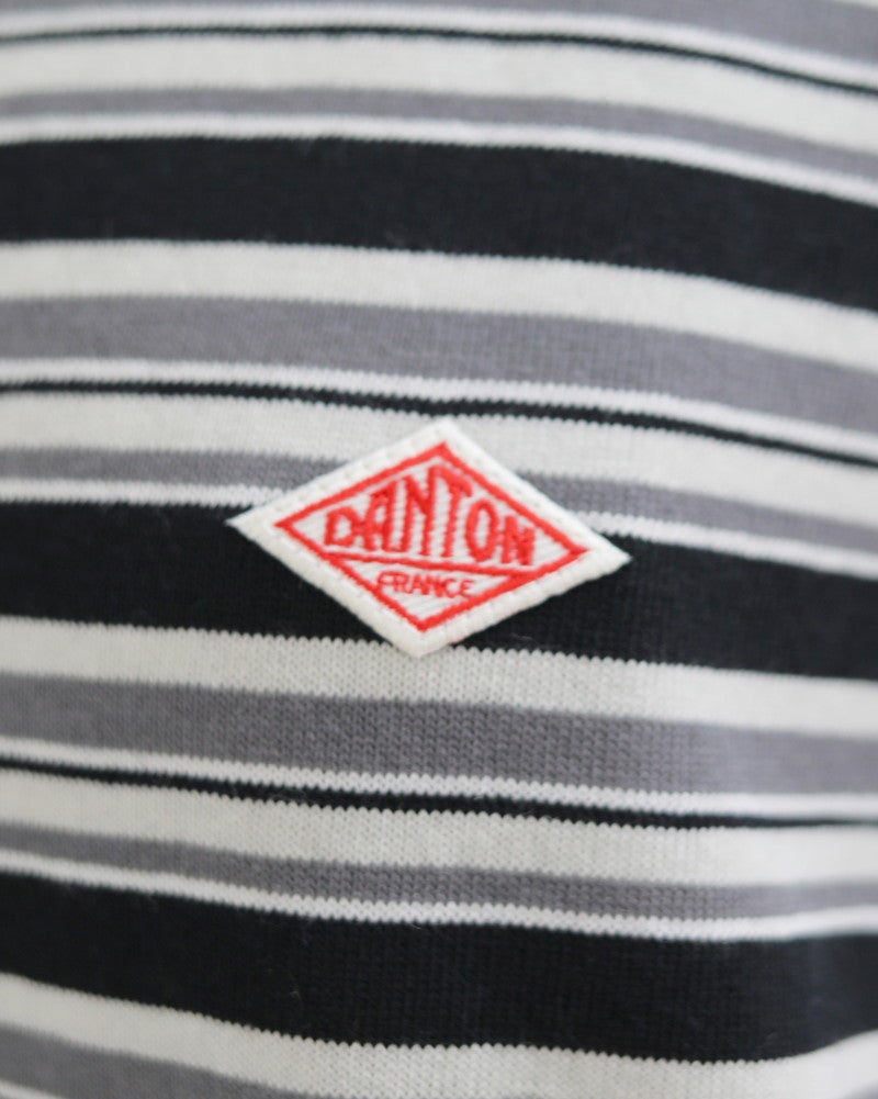 ［DANTON］マルチボーダーロングTシャツ
