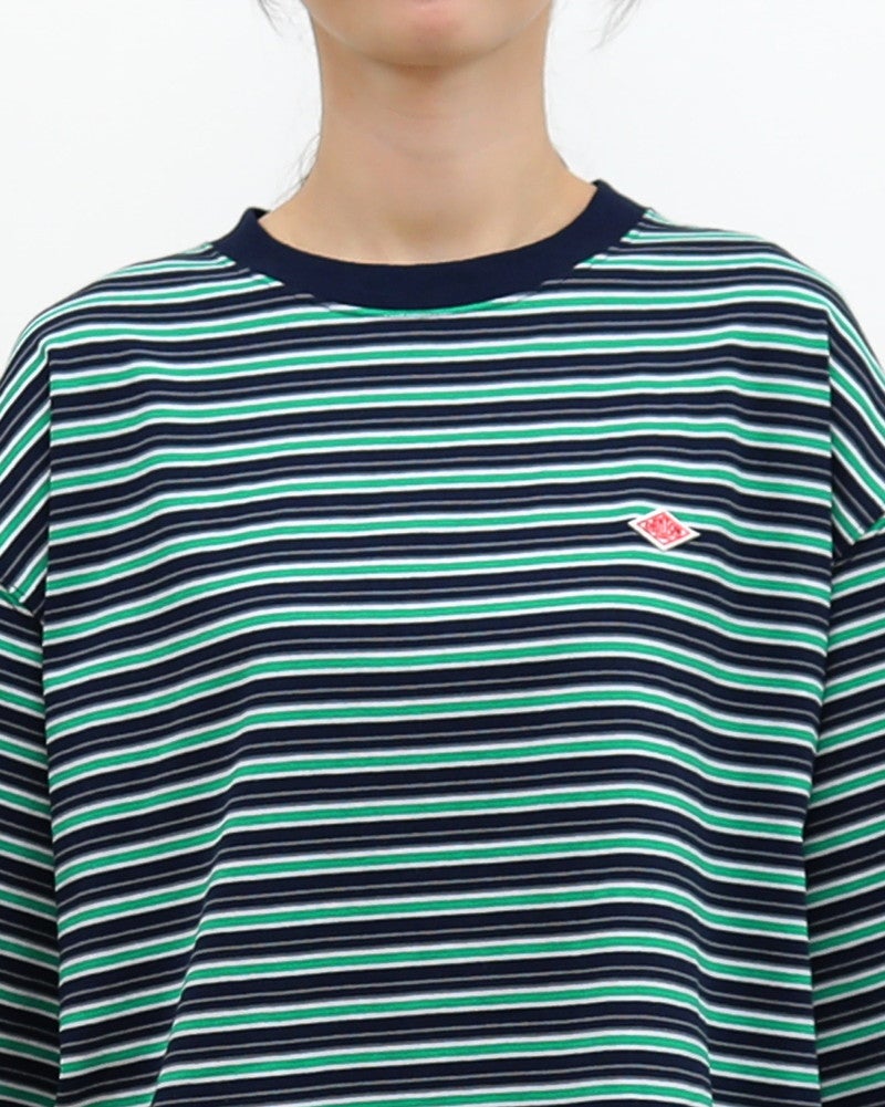 ［DANTON］マルチボーダーロングTシャツ