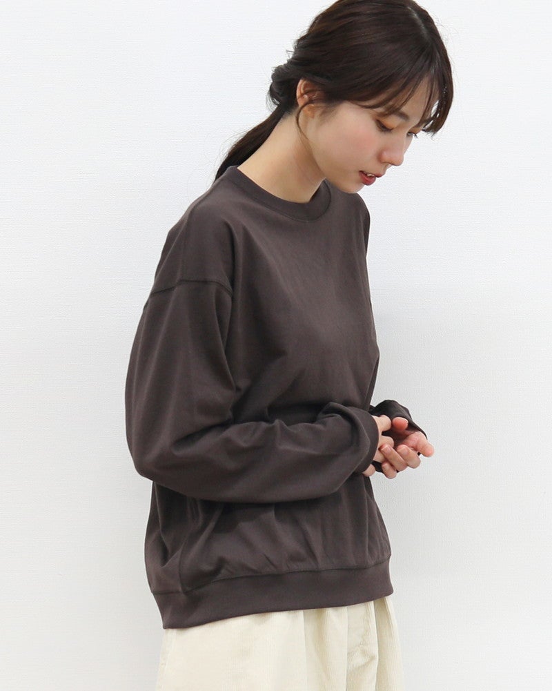 ［DANTON］スウェットライクロングTシャツ